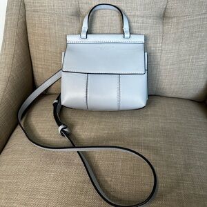Tory Burch Mini Block T Satchel with adjustable and removable strap